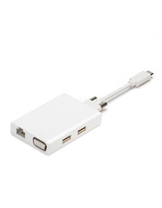 5口USB Type-C擴(kuò)展塢白色外觀